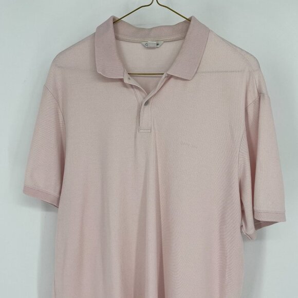 Calvin Klein men’s pastel pink polo tshirt medium - Picture 5 of 10